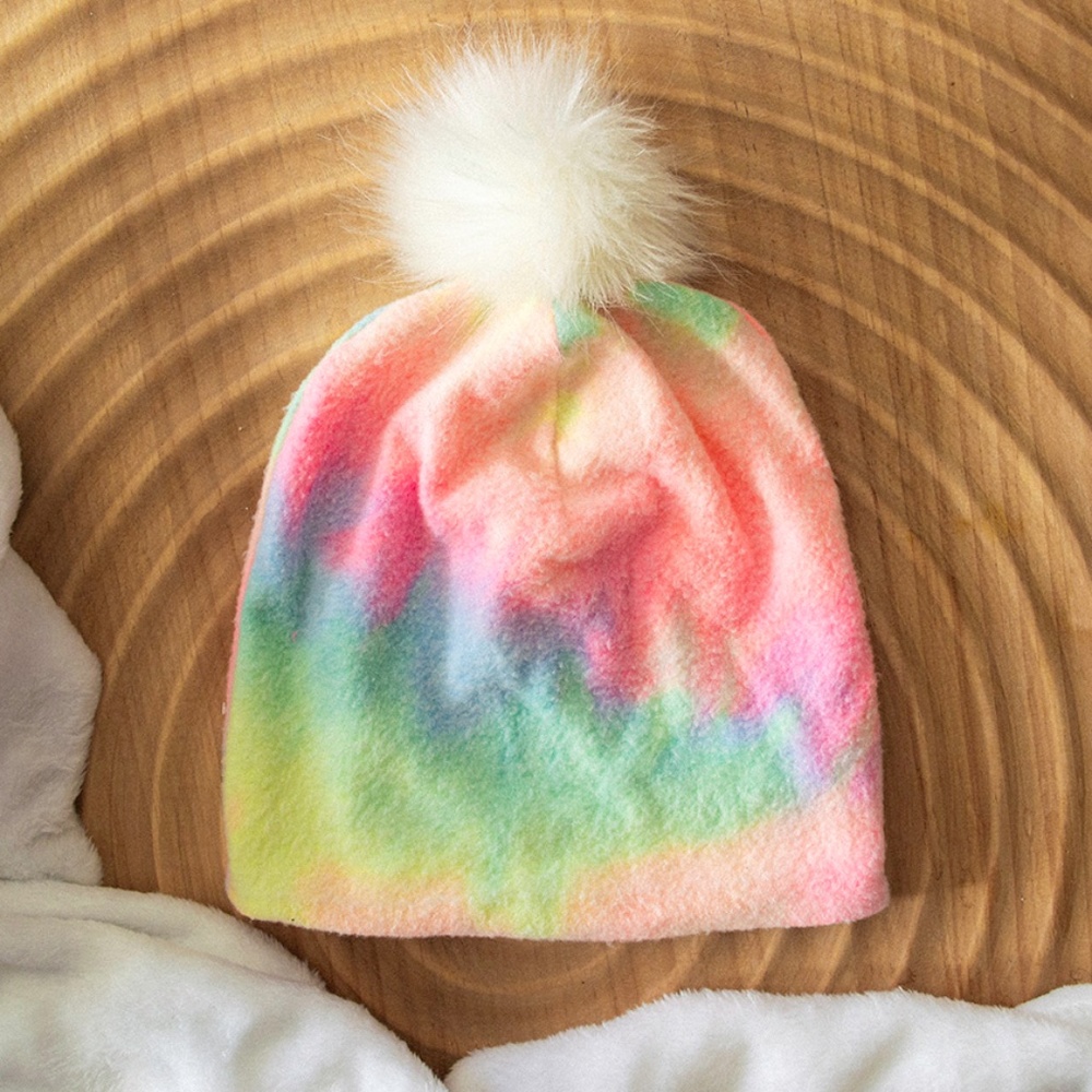 Brand New Handmade Etsy Tie Dye Rainbow Winter Beanie